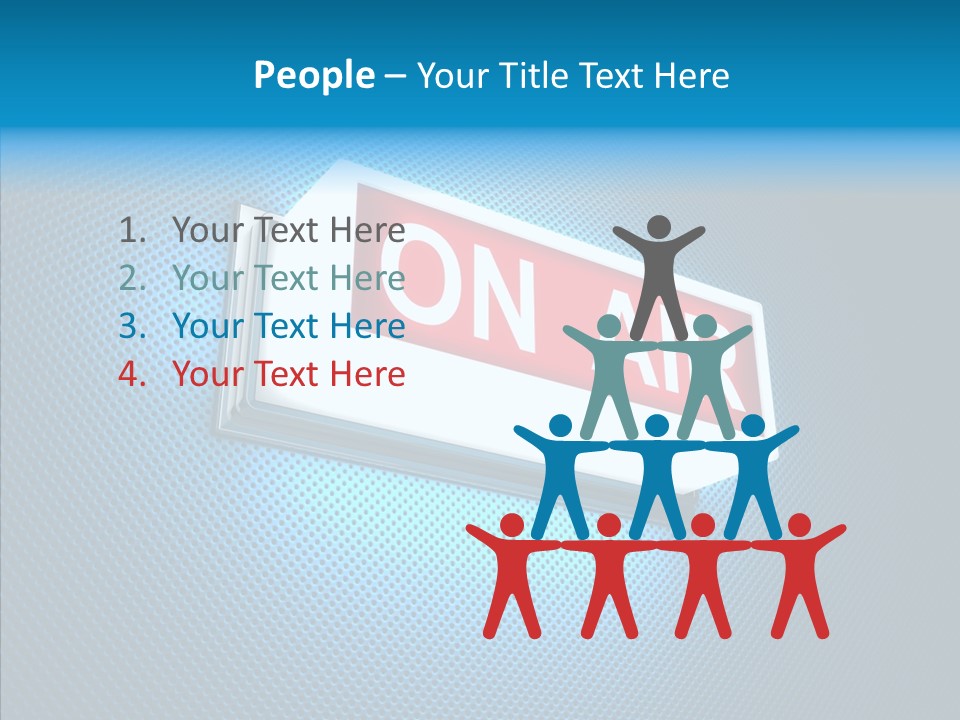 Radio On Air PowerPoint Template