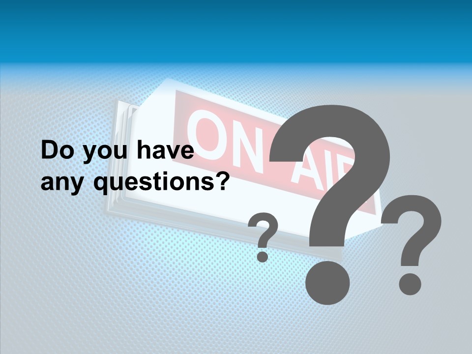 Radio On Air PowerPoint Template