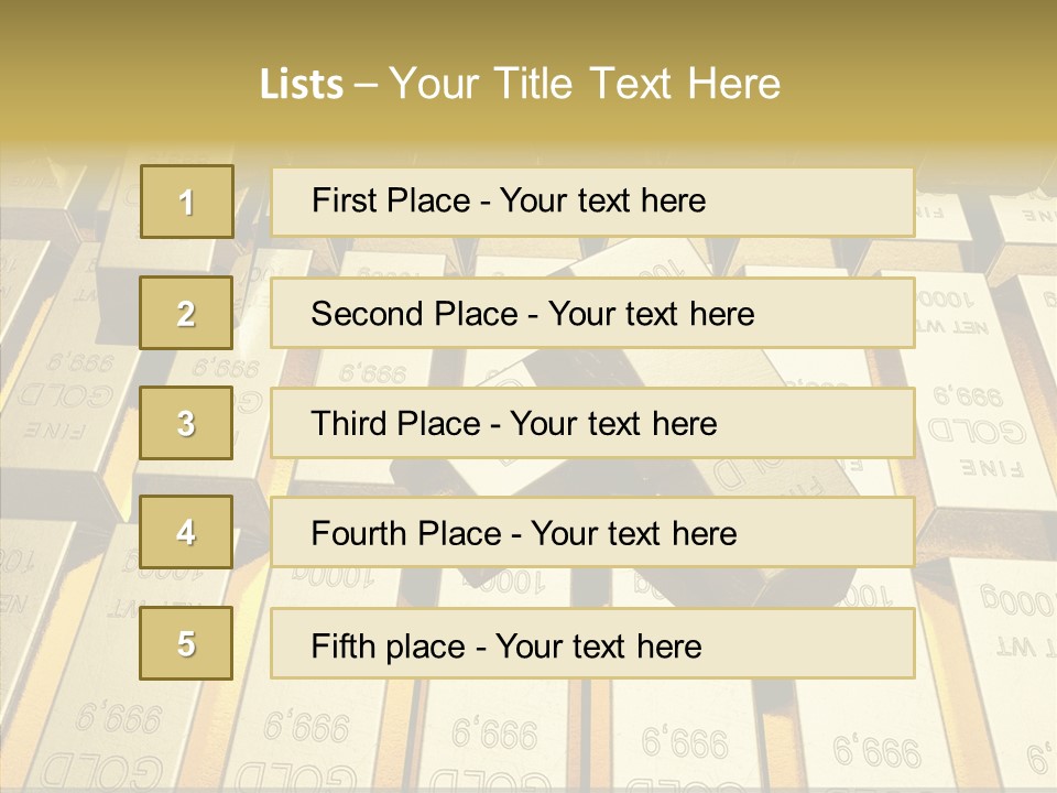 Dubai Gold PowerPoint Template