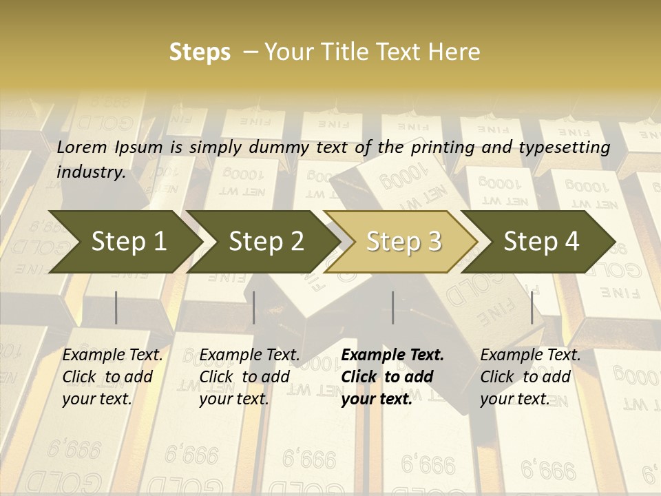 Dubai Gold PowerPoint Template