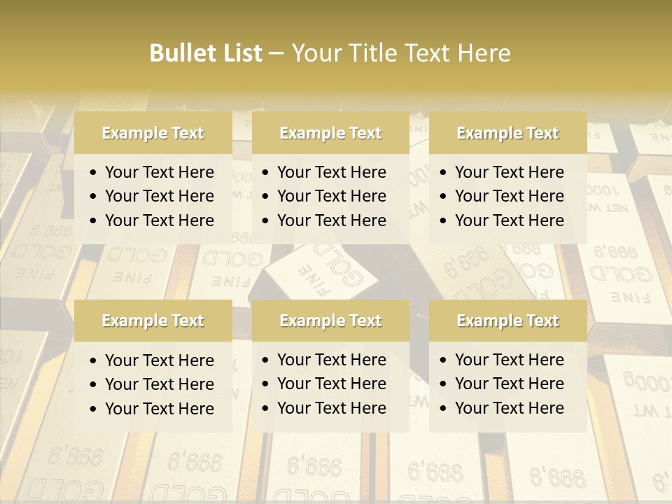 Dubai Gold PowerPoint Template