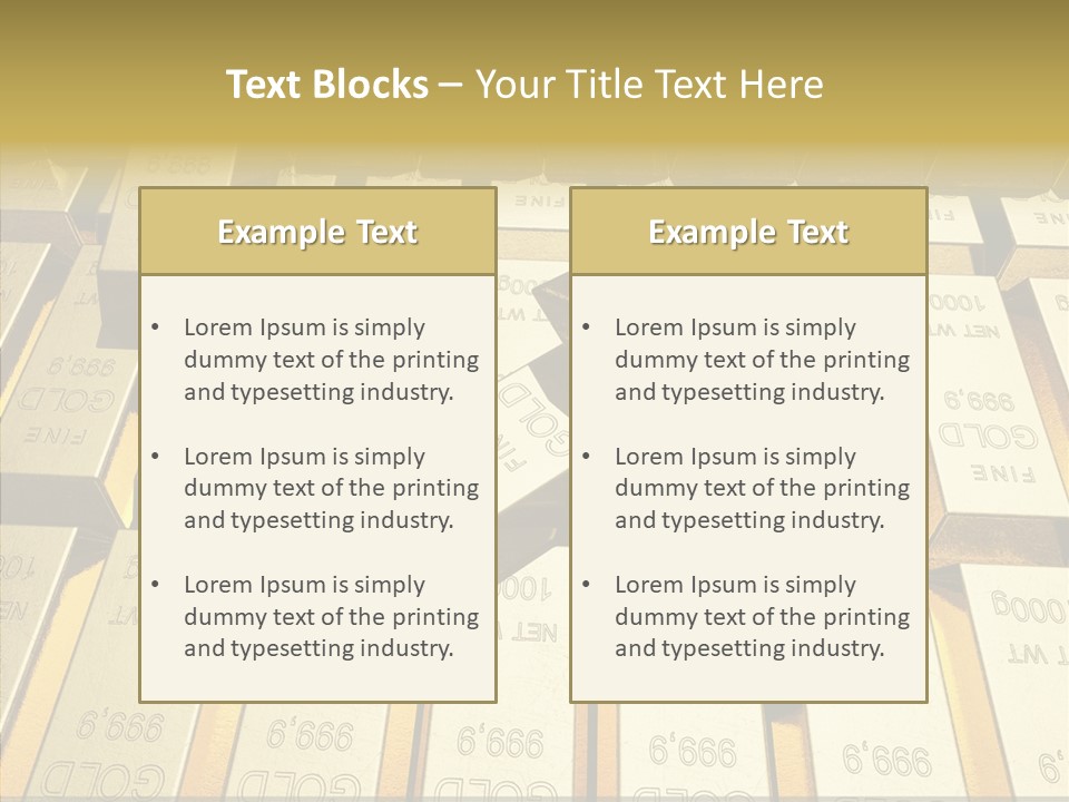 Dubai Gold PowerPoint Template