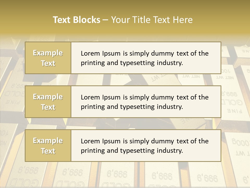 Dubai Gold PowerPoint Template