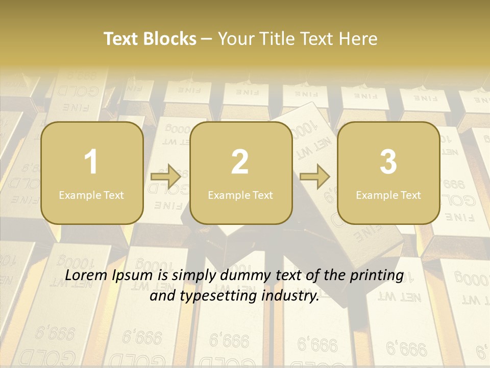 Dubai Gold PowerPoint Template