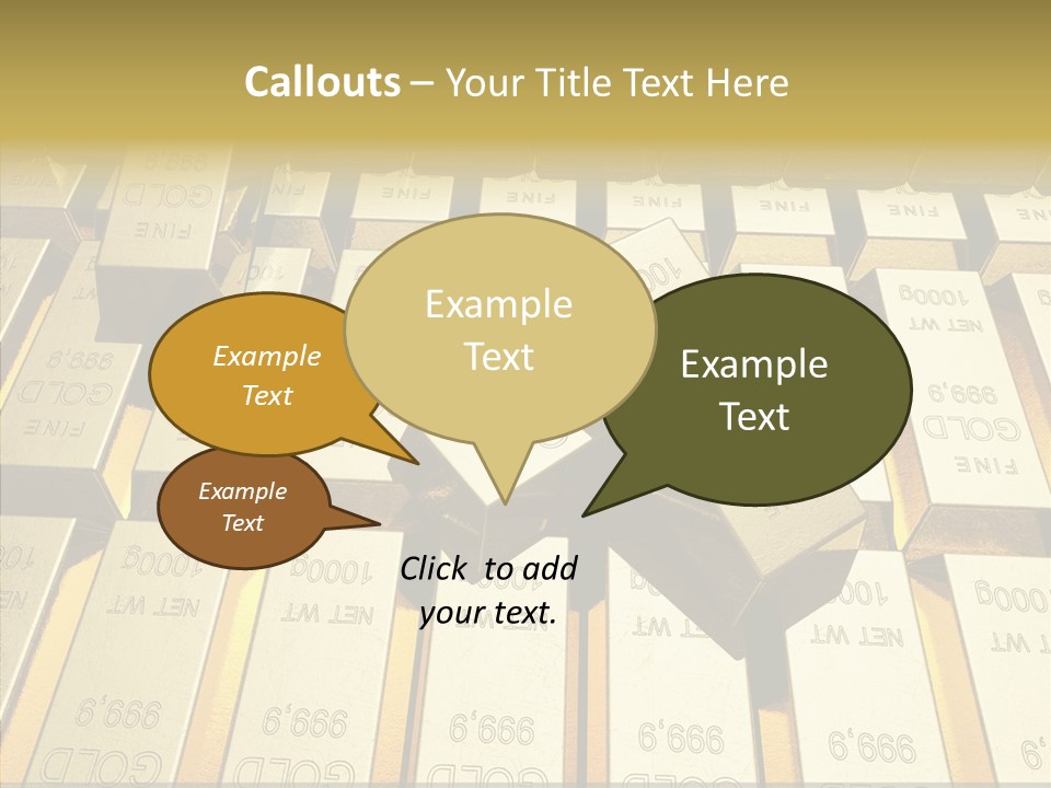 Dubai Gold PowerPoint Template