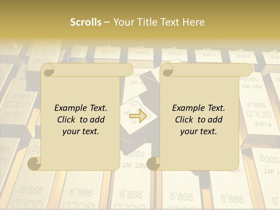 Dubai Gold PowerPoint Template