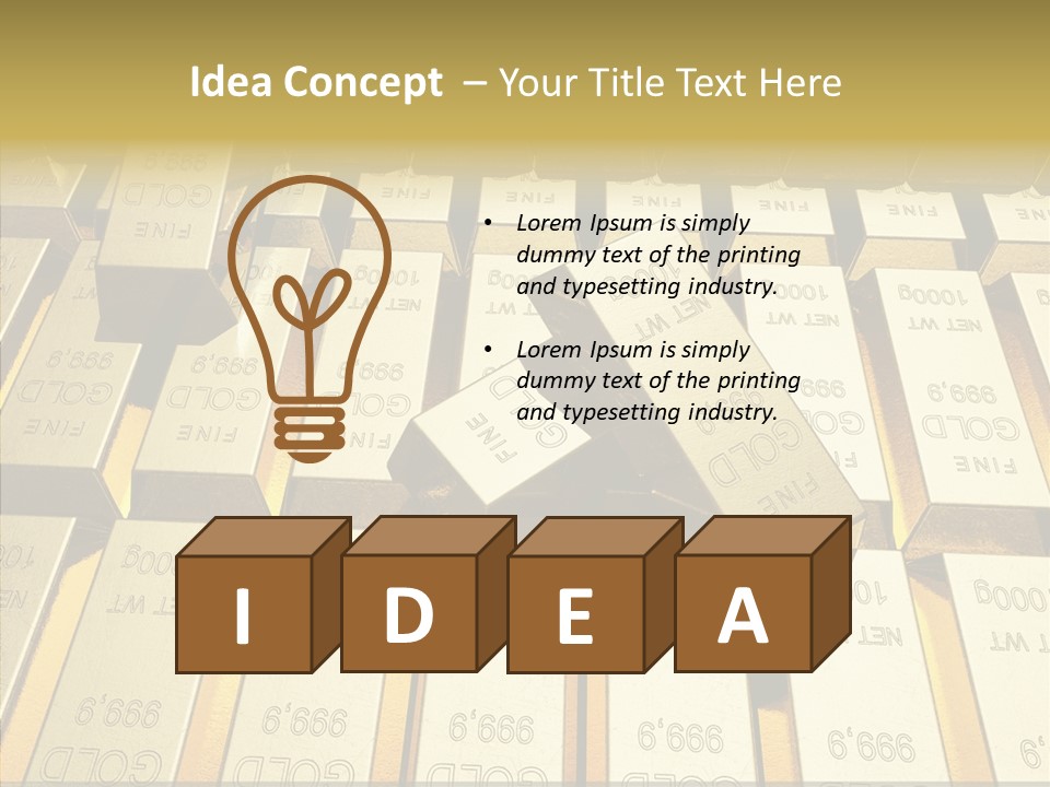 Dubai Gold PowerPoint Template