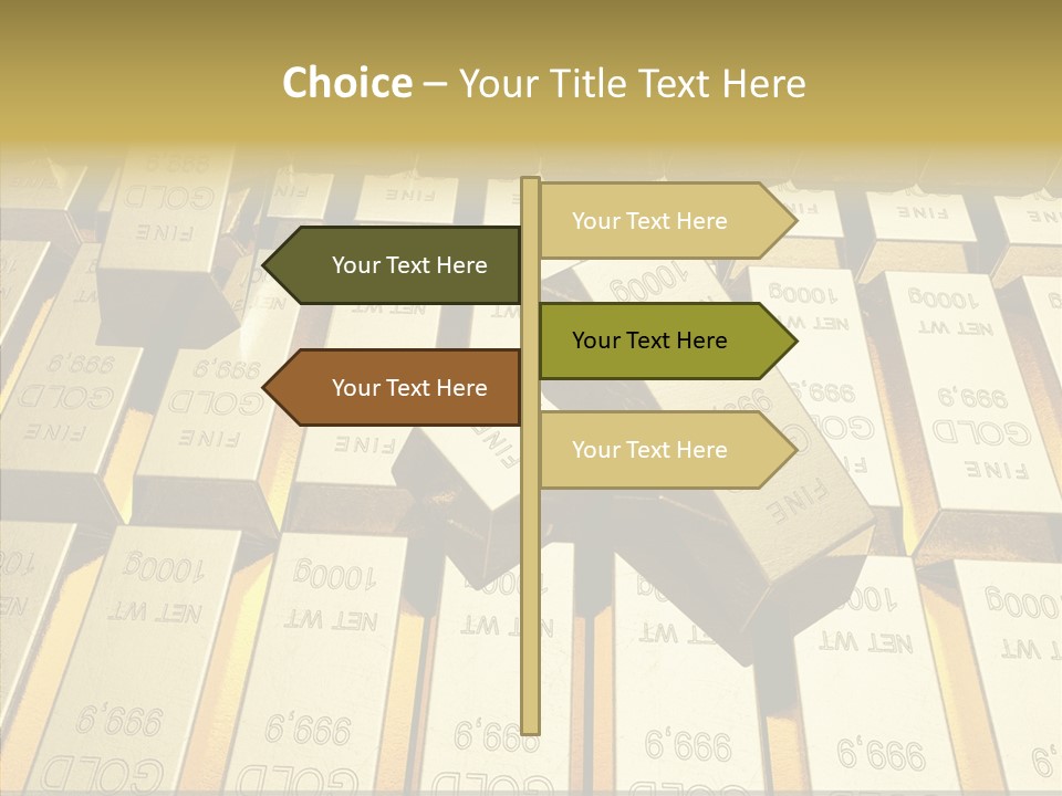 Dubai Gold PowerPoint Template