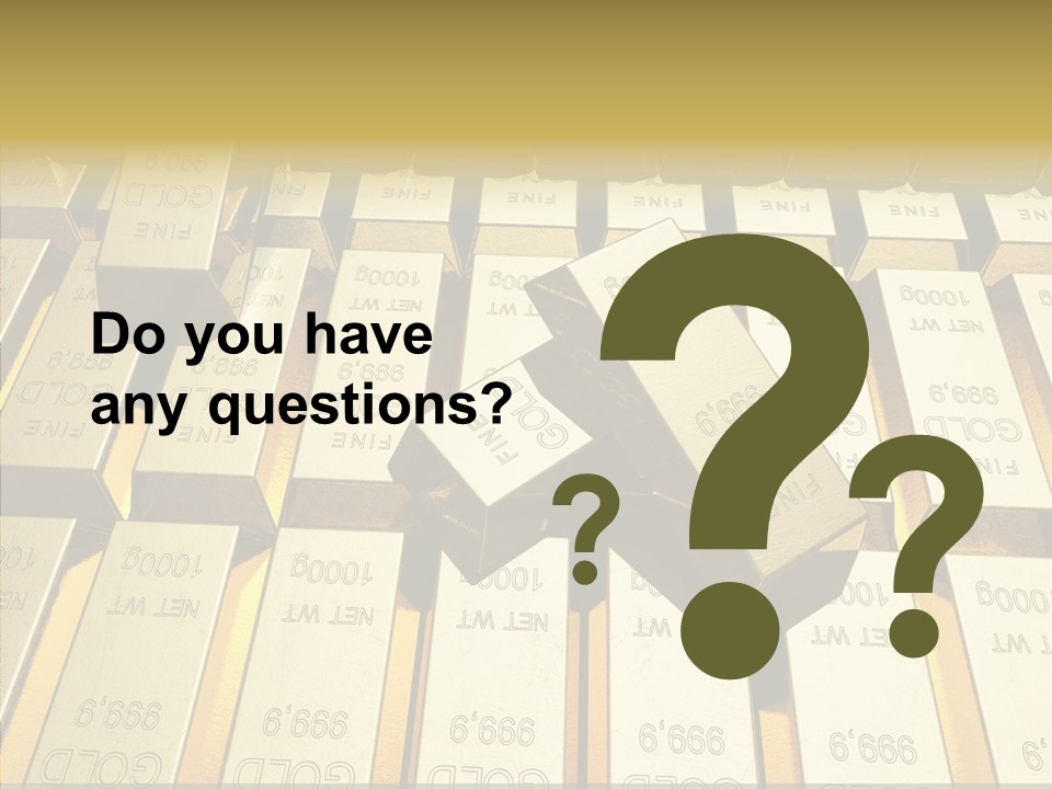 Dubai Gold PowerPoint Template