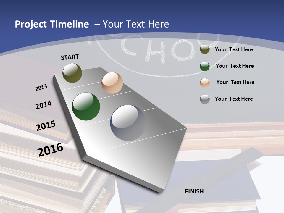 Pen Green Board PowerPoint Template