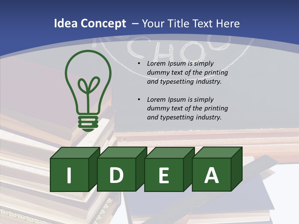 Pen Green Board PowerPoint Template