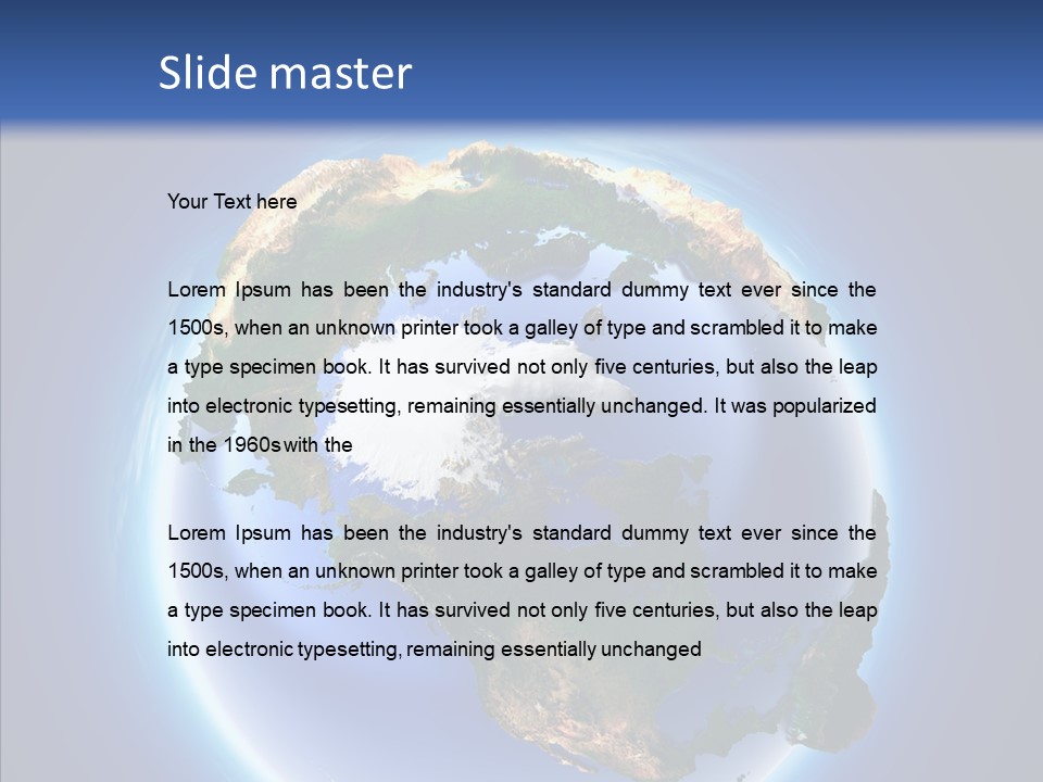 Globe Relief PowerPoint Template