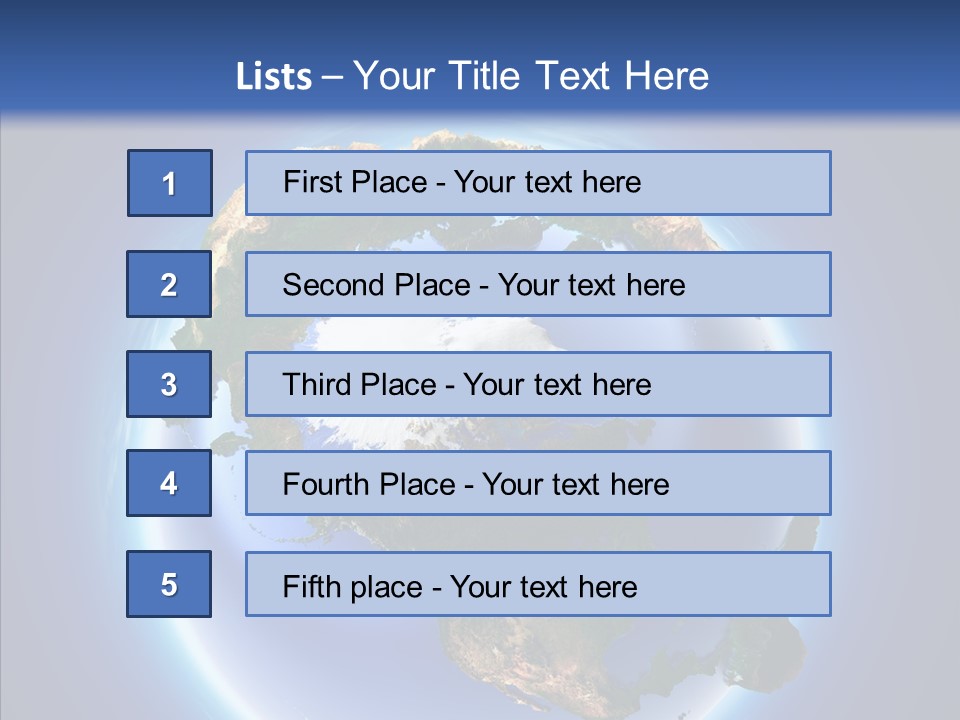 Globe Relief PowerPoint Template