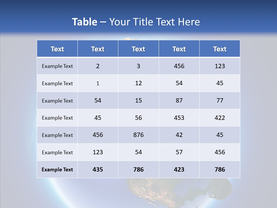 Globe Relief PowerPoint Template