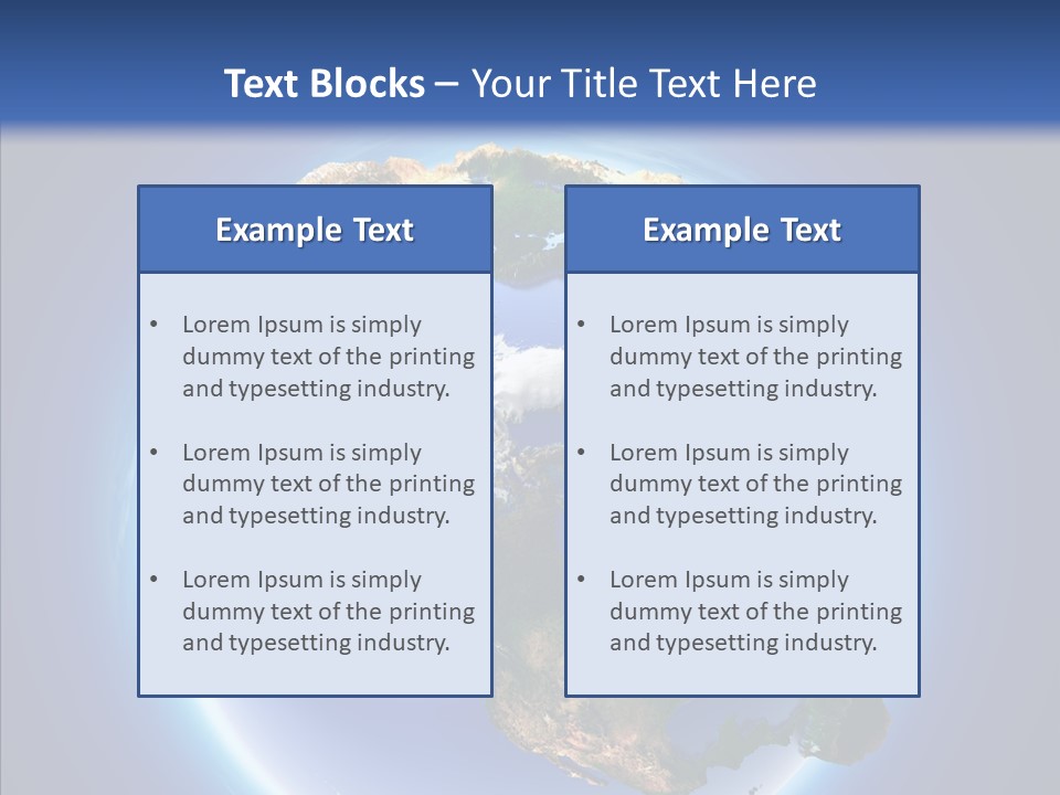Globe Relief PowerPoint Template