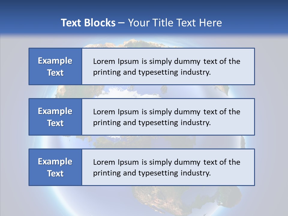 Globe Relief PowerPoint Template