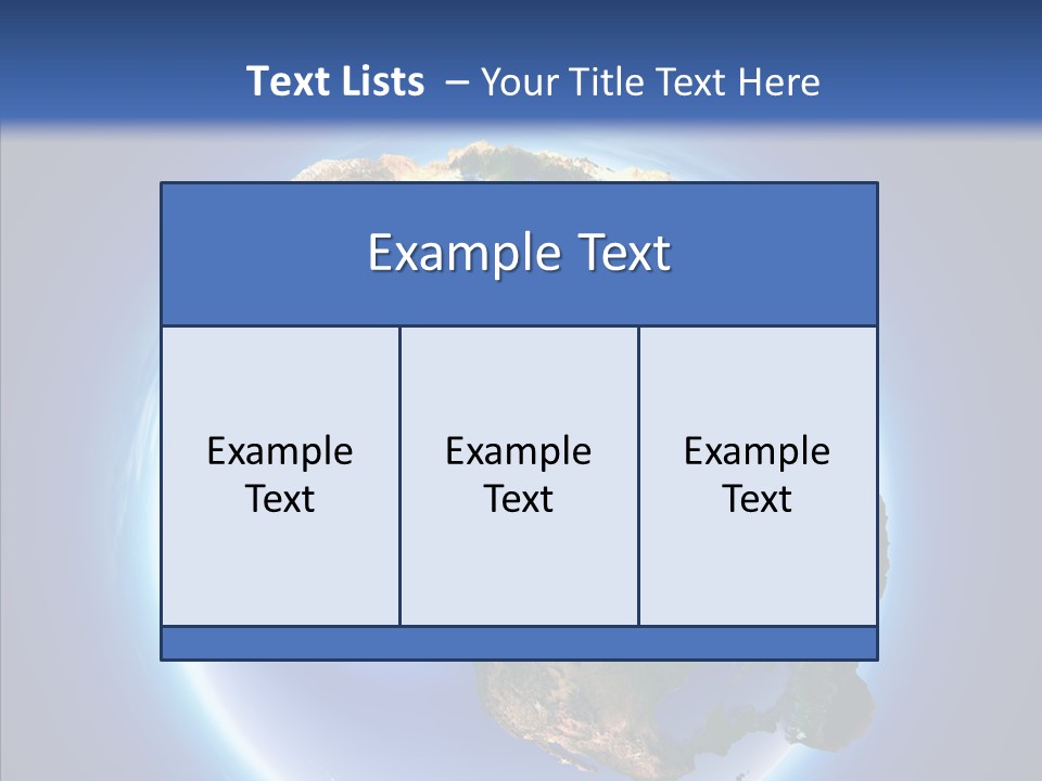 Globe Relief PowerPoint Template