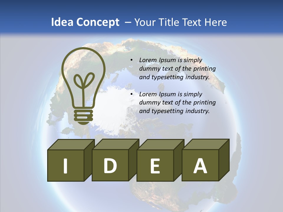 Globe Relief PowerPoint Template