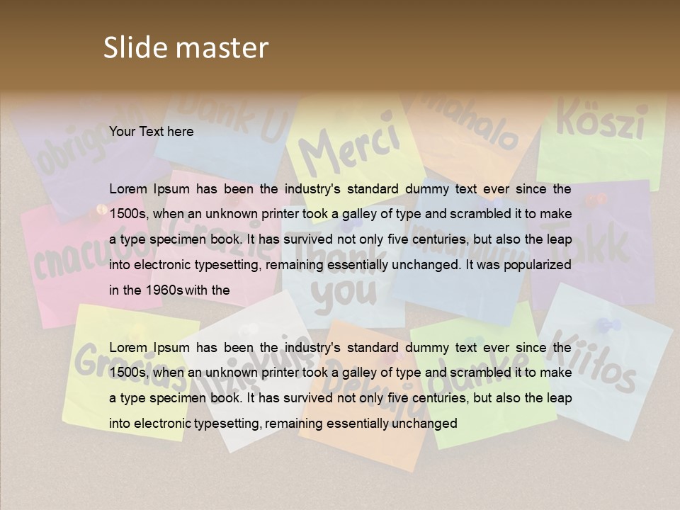 Thank You In Different Languages PowerPoint Template