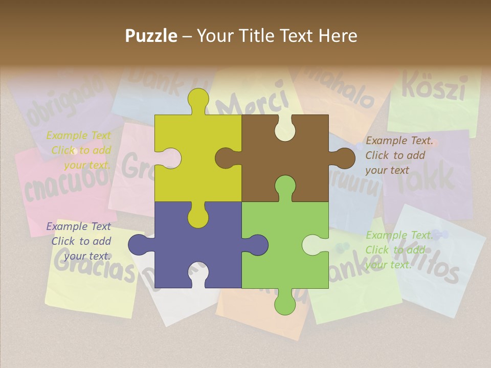 Thank You In Different Languages PowerPoint Template