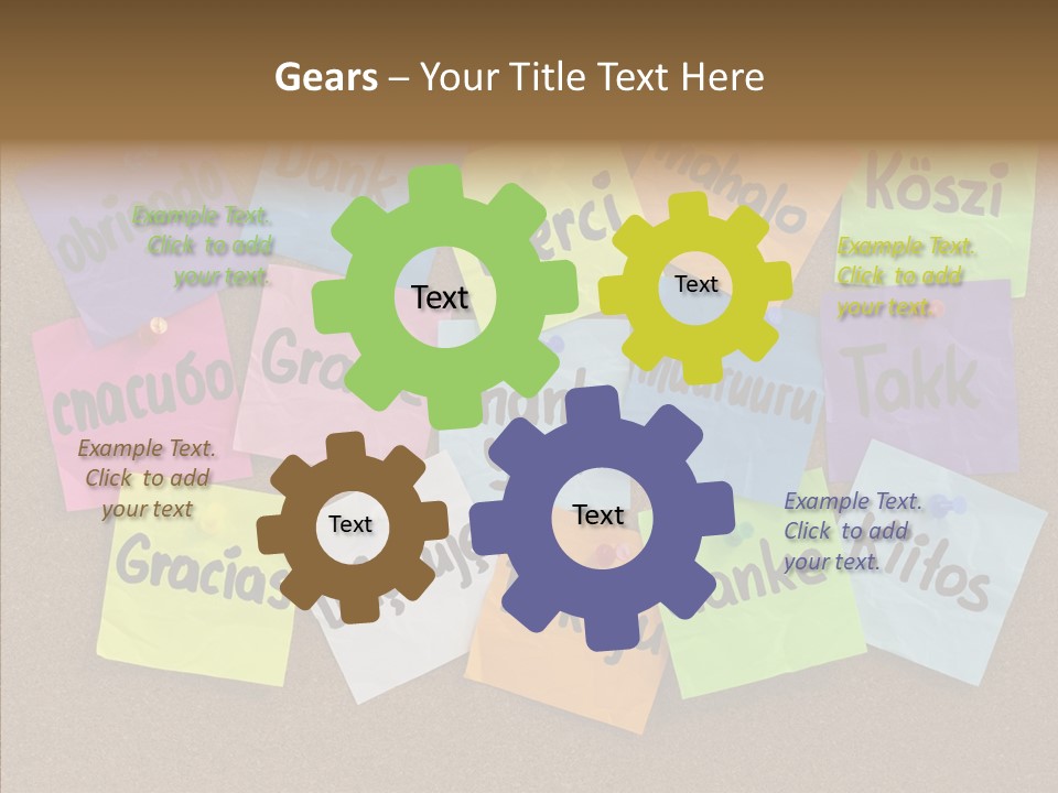 Thank You In Different Languages PowerPoint Template