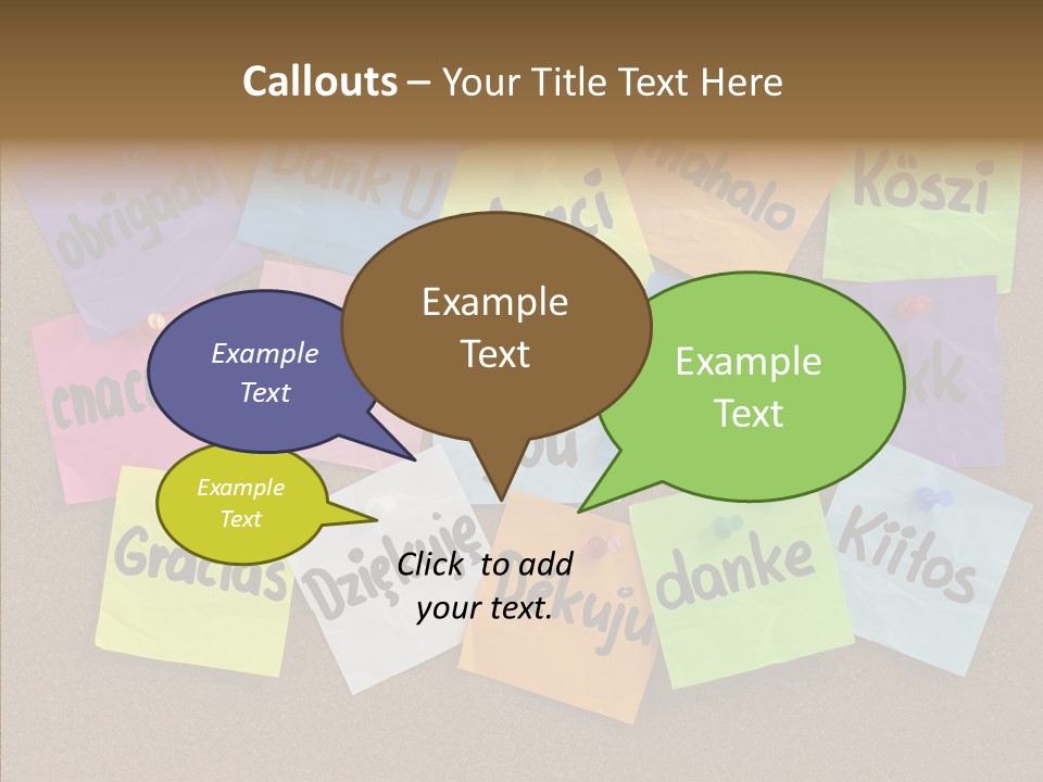Thank You In Different Languages PowerPoint Template