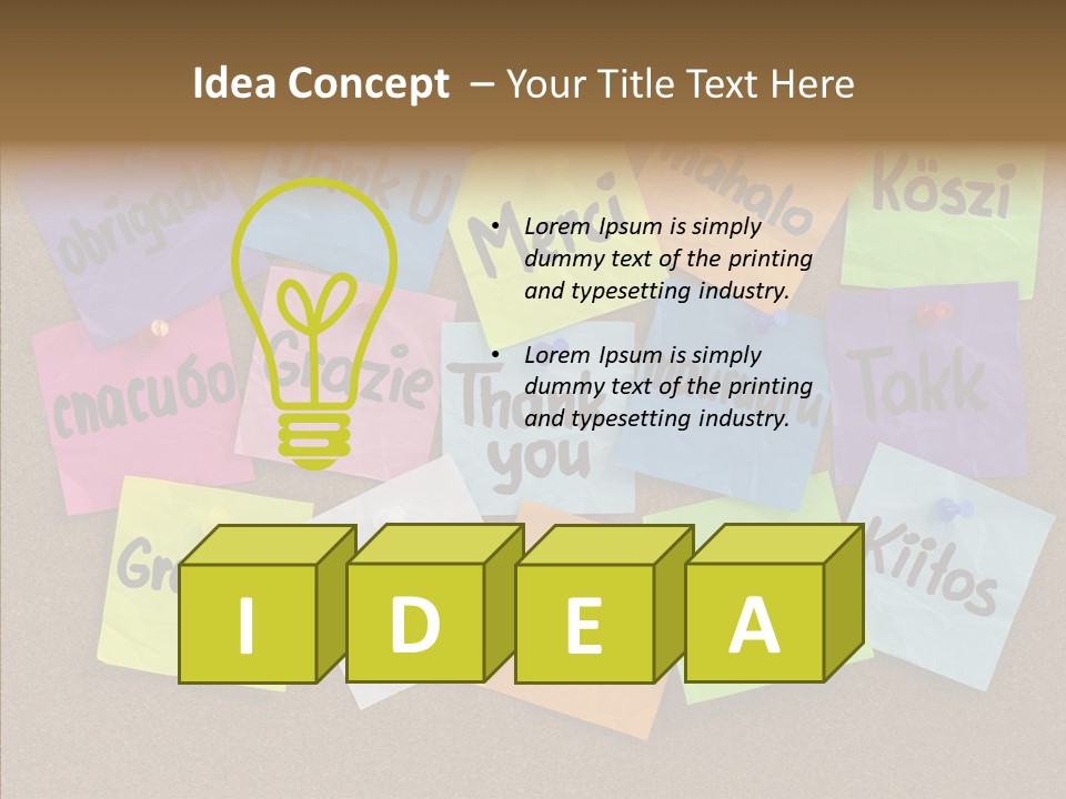 Thank You In Different Languages PowerPoint Template