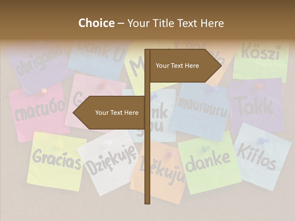 Thank You In Different Languages PowerPoint Template
