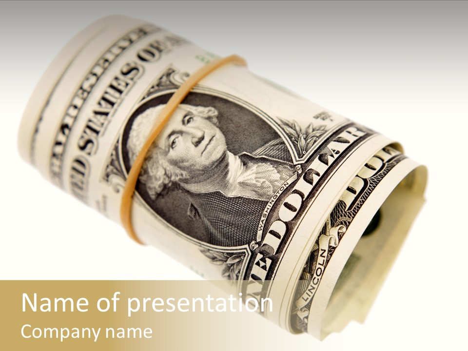 Usa 1 Dollar PowerPoint Template