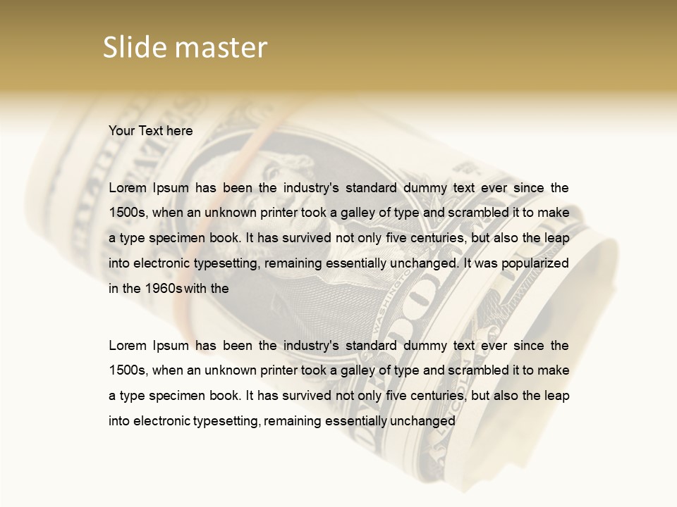 Usa 1 Dollar PowerPoint Template