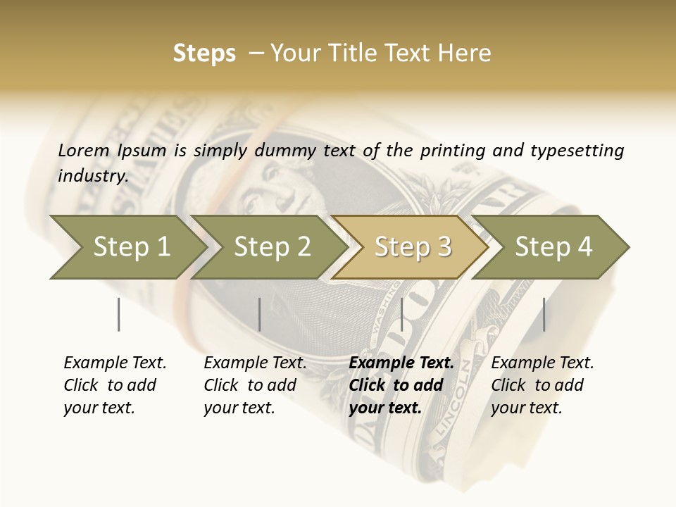 Usa 1 Dollar PowerPoint Template