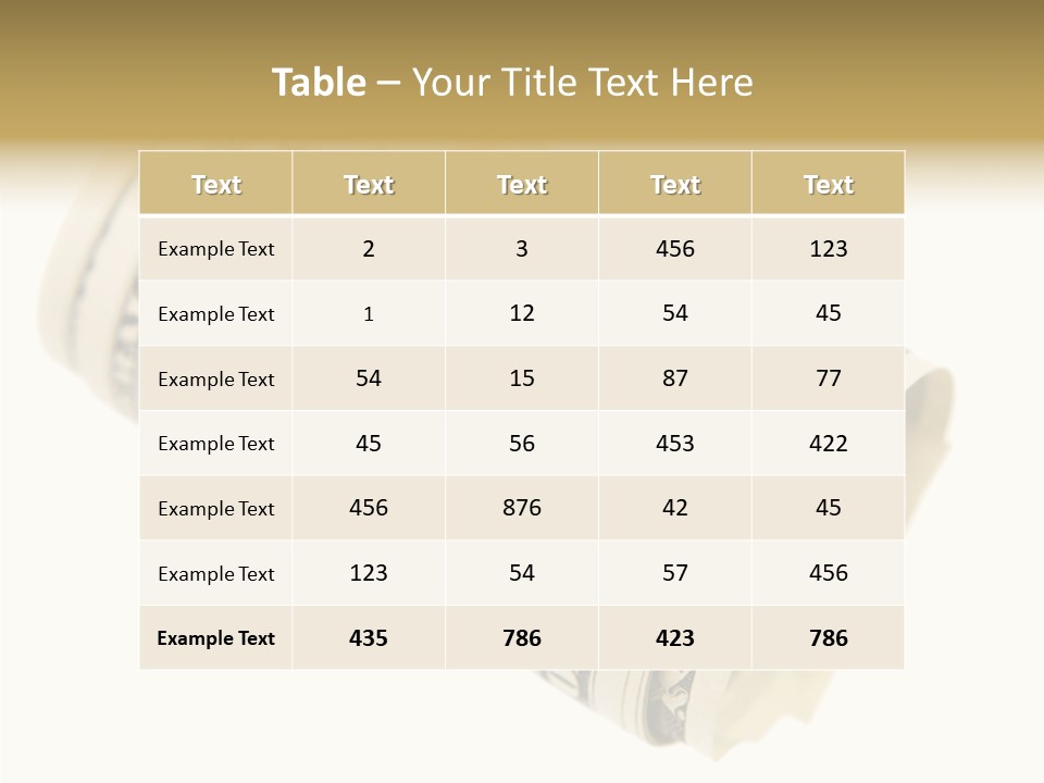 Usa 1 Dollar PowerPoint Template
