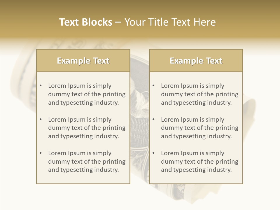 Usa 1 Dollar PowerPoint Template