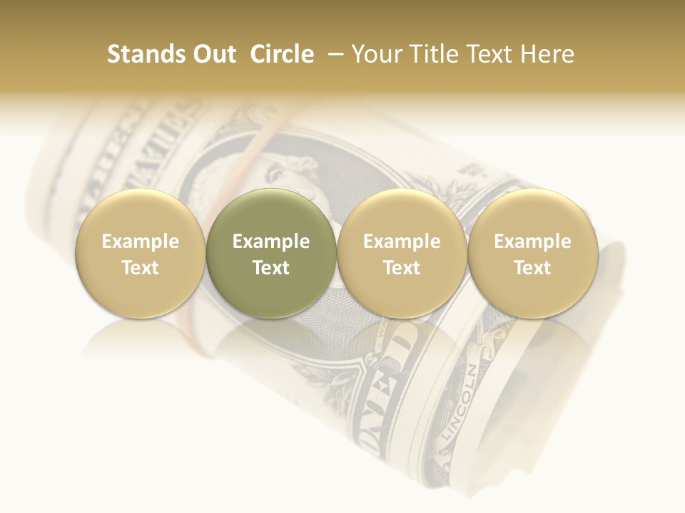 Usa 1 Dollar PowerPoint Template