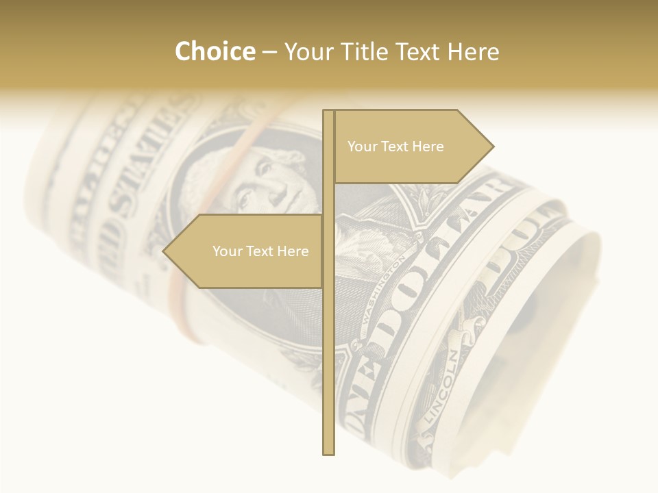 Usa 1 Dollar PowerPoint Template