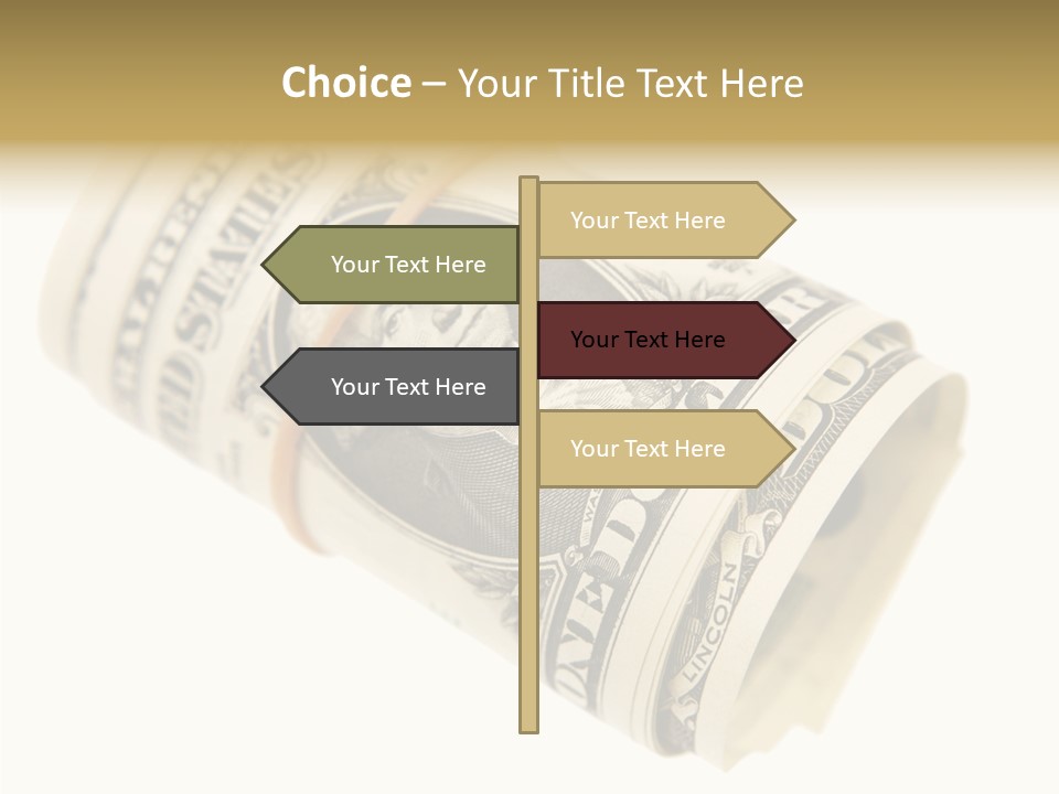 Usa 1 Dollar PowerPoint Template