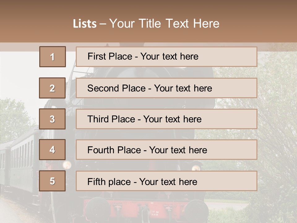 Transport Wheel Tank PowerPoint Template