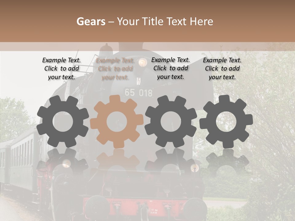 Transport Wheel Tank PowerPoint Template