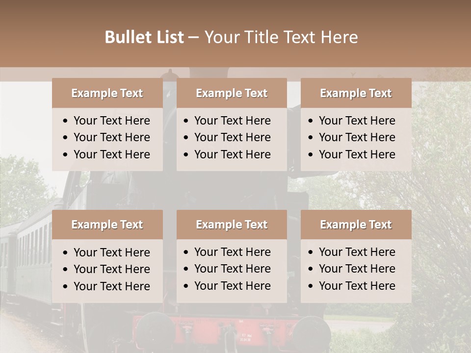 Transport Wheel Tank PowerPoint Template