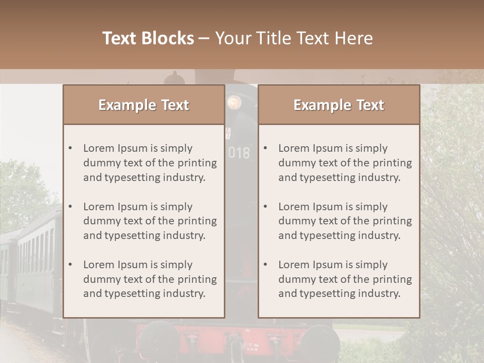 Transport Wheel Tank PowerPoint Template
