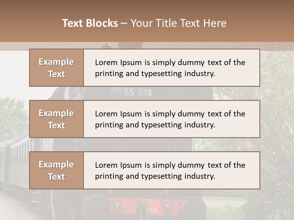 Transport Wheel Tank PowerPoint Template