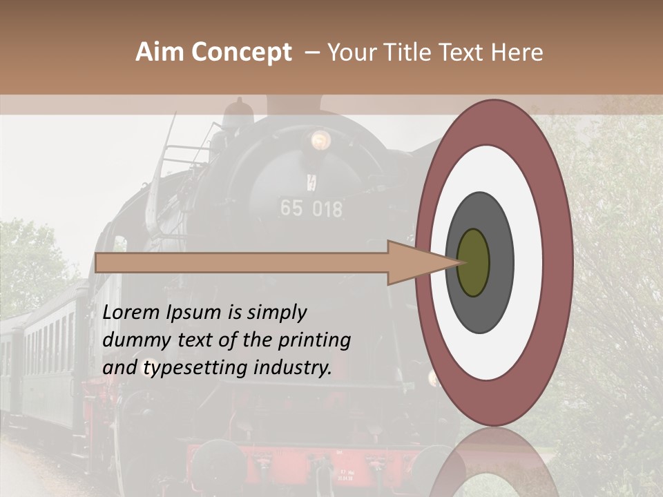 Transport Wheel Tank PowerPoint Template
