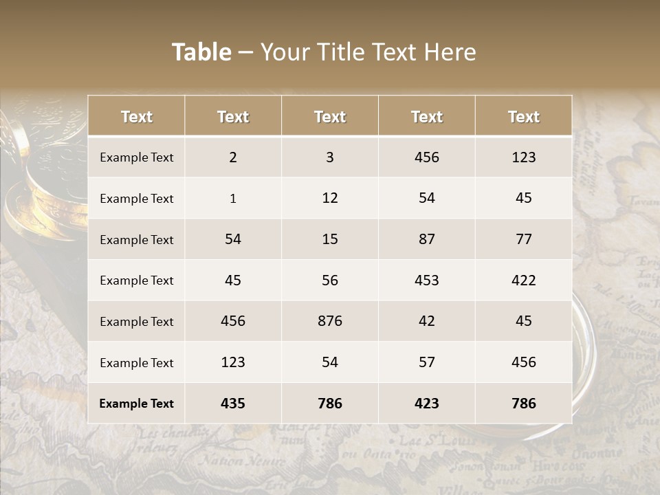 Treasure Chest And Map PowerPoint Template