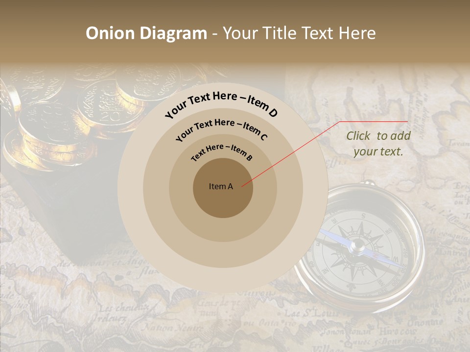 Treasure Chest And Map PowerPoint Template