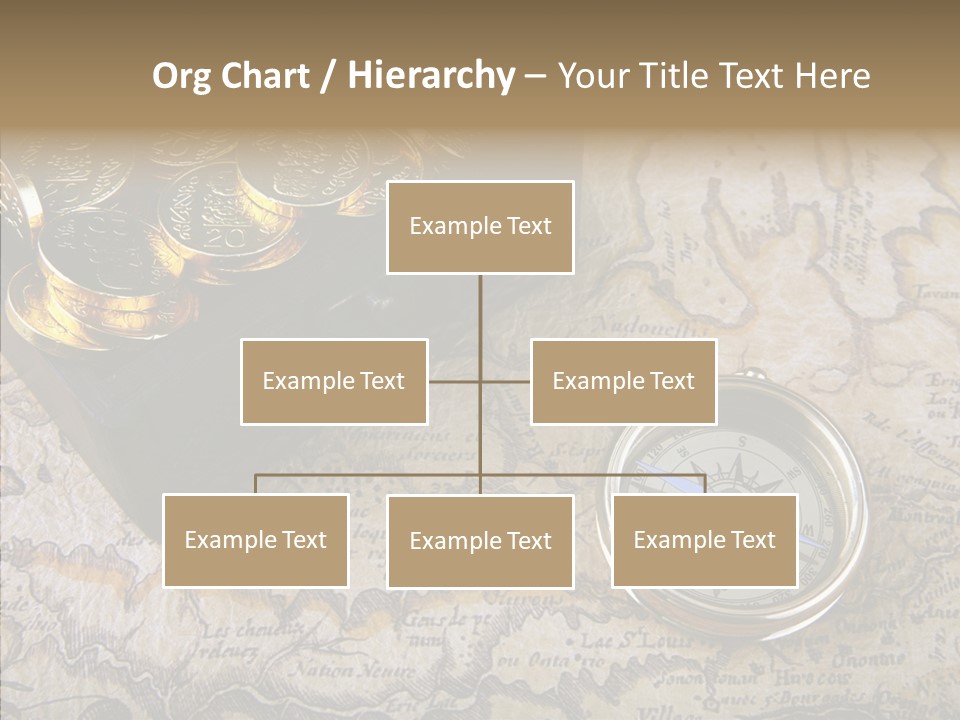 Treasure Chest And Map PowerPoint Template