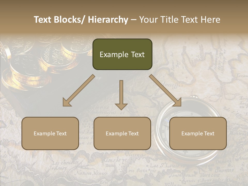 Treasure Chest And Map PowerPoint Template