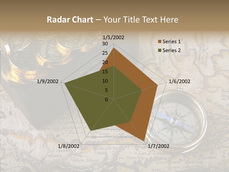 Treasure Chest And Map PowerPoint Template