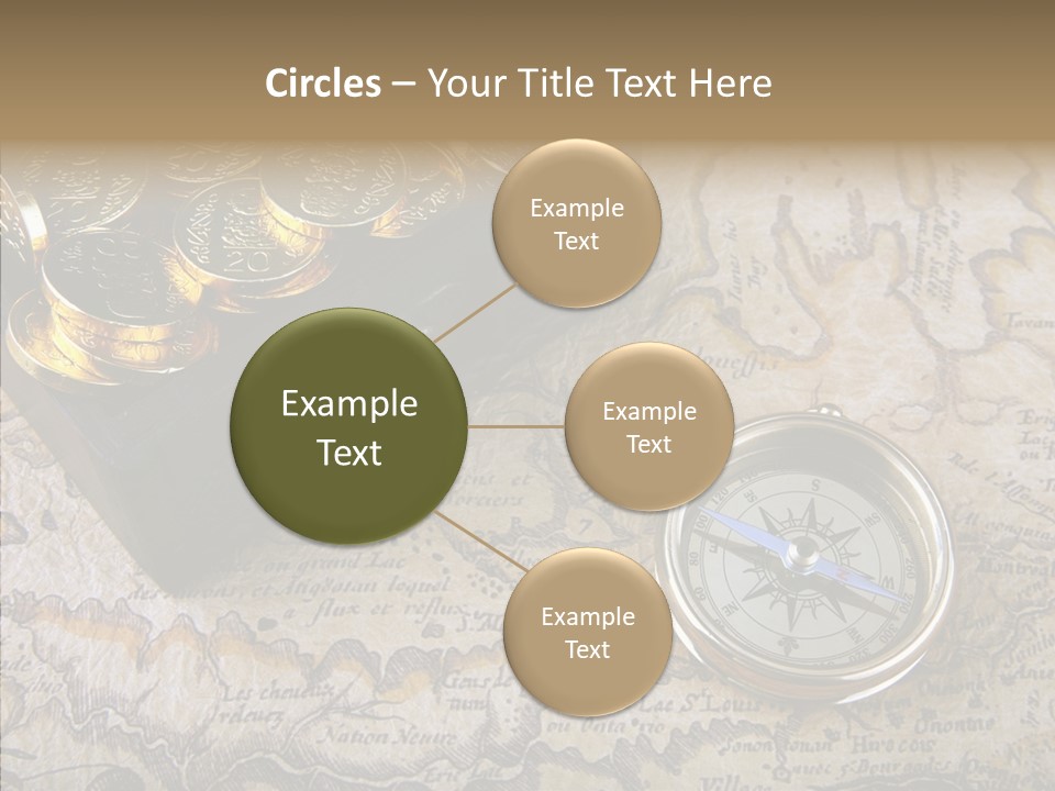 Treasure Chest And Map PowerPoint Template