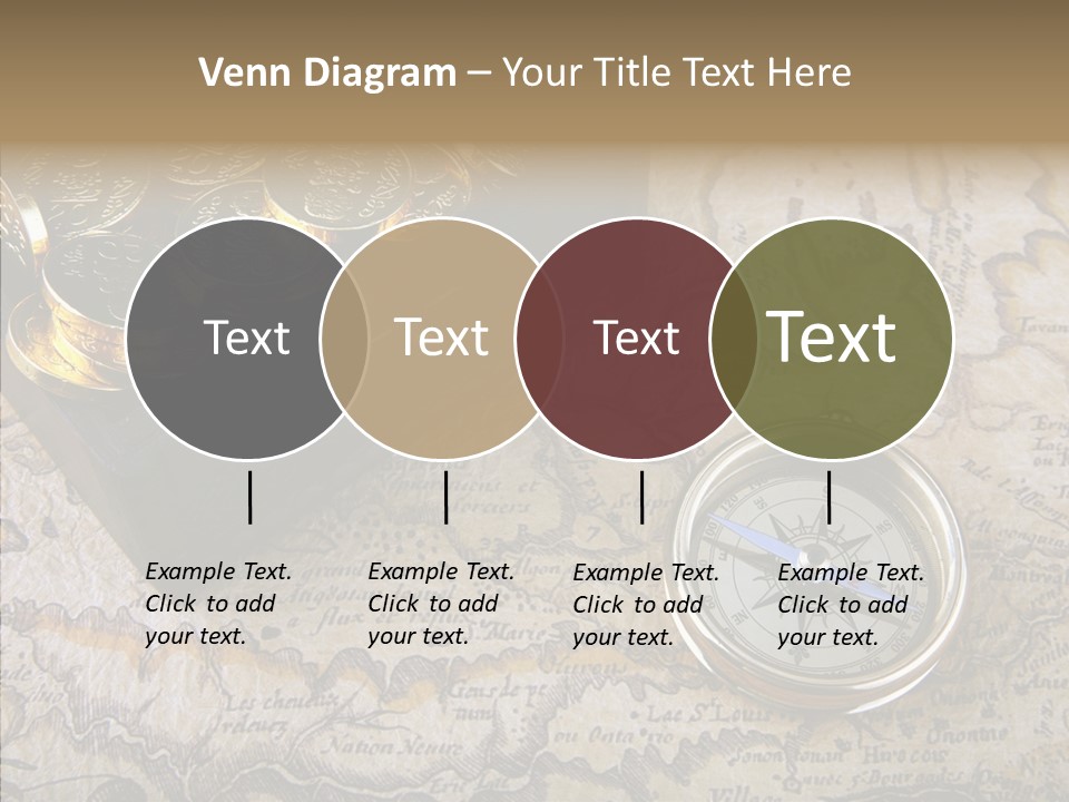 Treasure Chest And Map PowerPoint Template