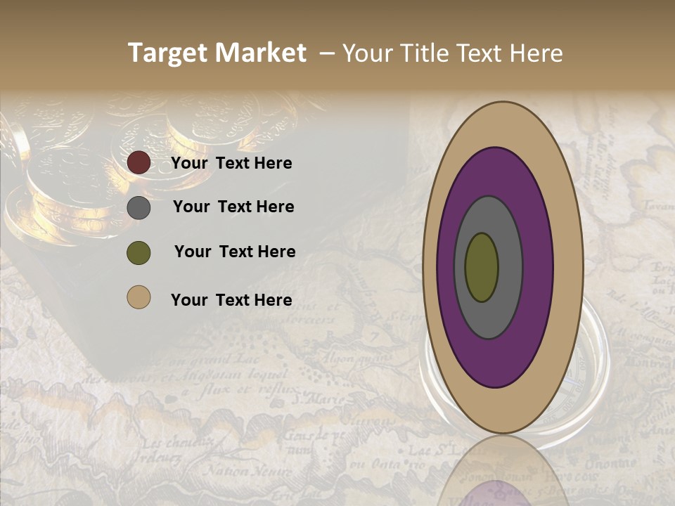 Treasure Chest And Map PowerPoint Template